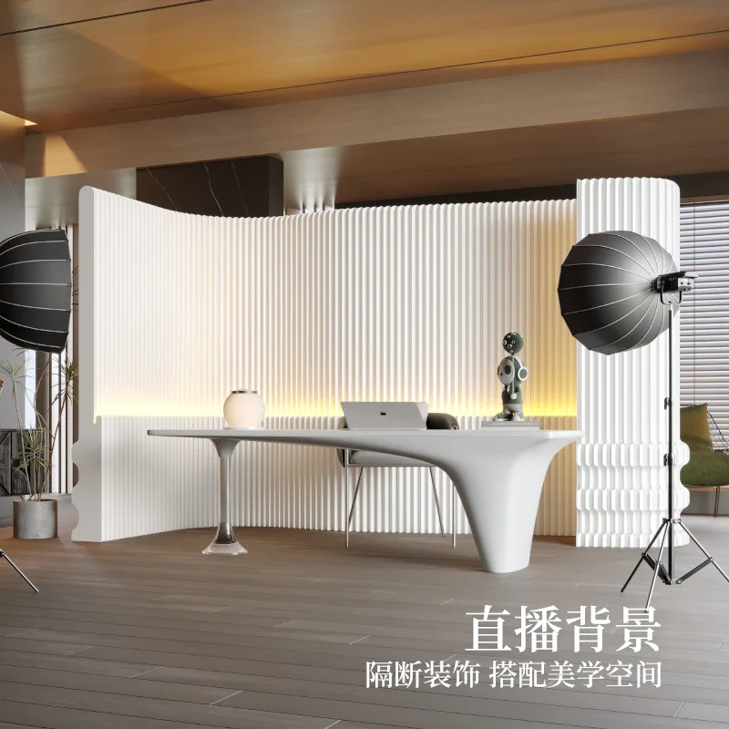 Screen, partition, partition wall, luminous shape, changeable paper screen, library, living room, live broadcast room, Internet