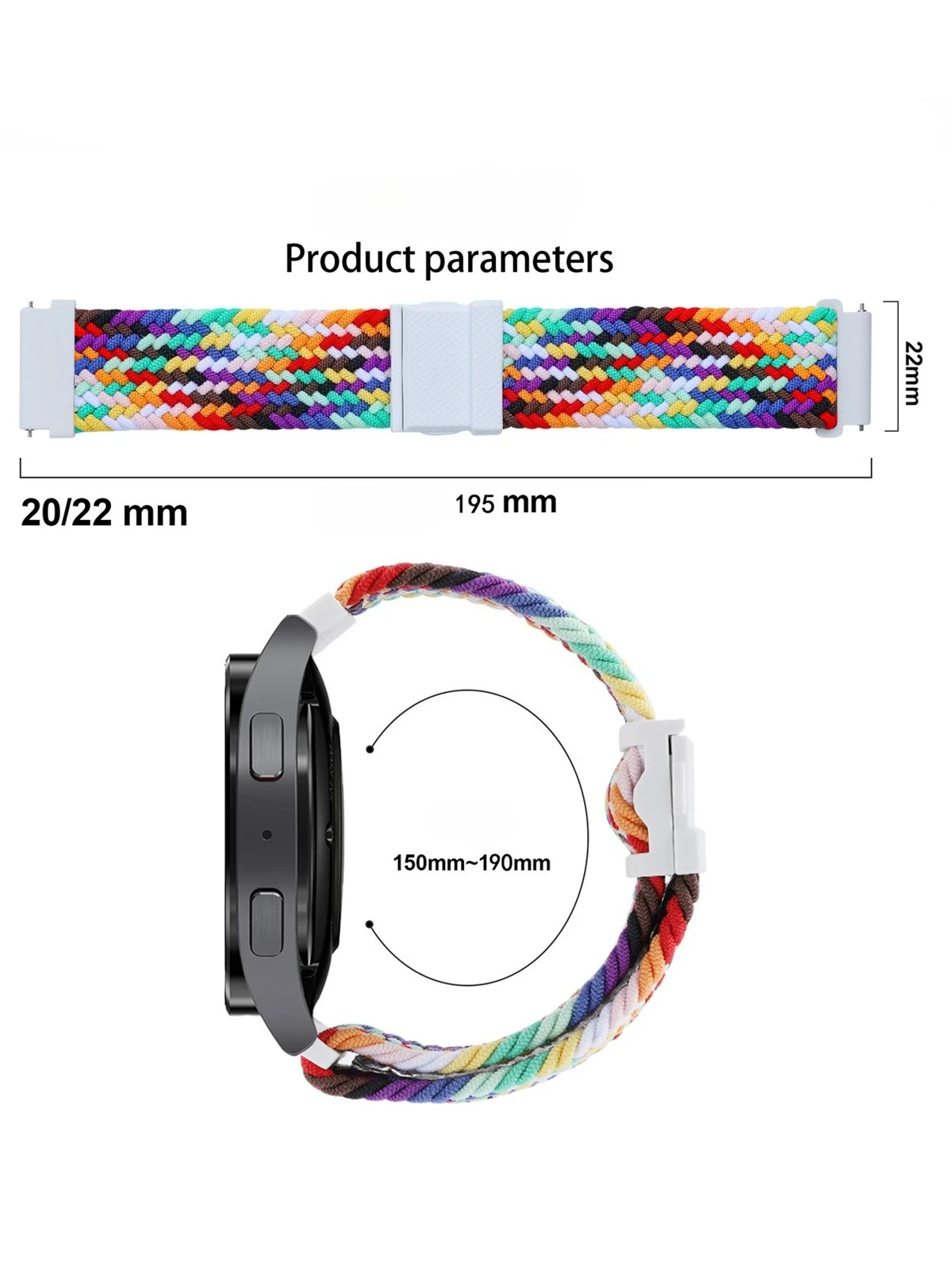 22mm 20mm Nylon Watch Band For COROS watch PACE 4/2 Polar Grit X-Pro/lgnite 2 APEX 4 42mm Weaving Versatile Style watchstrap