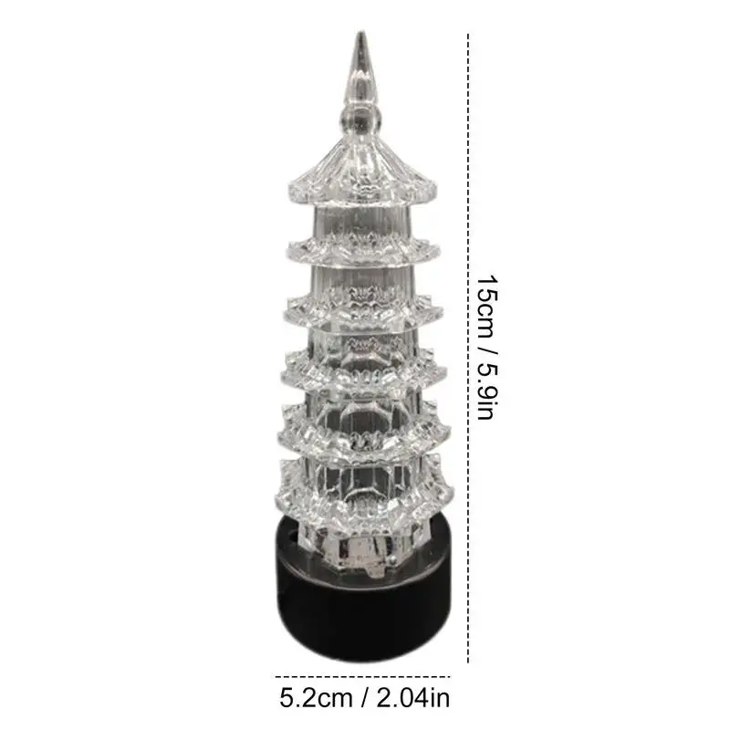 LED Aquarium Fish Tank Light Pagoda Shape Colorful Underwater Lamp Aquarium Decorations Glow In The Dark Reusable Colorful