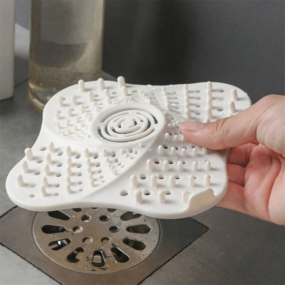

1PC Shower Hair Filter Stopper Anti-blocking Hair Catcher Sewer Bathroom Floor Drain Cover Kitchen Sink Deodorant Trap Plug