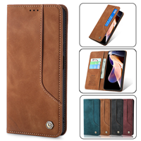 Leather Case For Xiaomi Redmi Note 10S 11S Flip Wallet For Redmi Note 13 12 11 10 Pro Plus 13C 4G 5G Magnetic Card Holder Cover