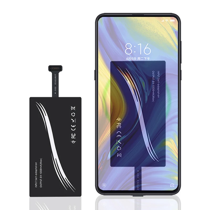 

Durable Wireless Charger Type-C Universal Charging Receiver for Huawei P20 Pro P10 Plus Xiaomi Mi8 Mi6 for USB Type C