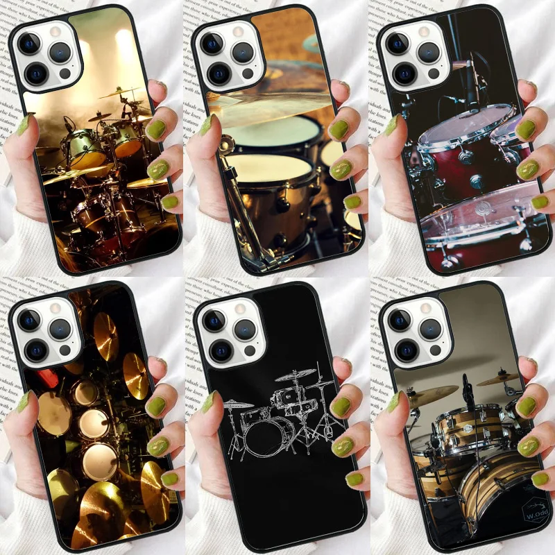 Drum Drumming Drummer Mobile Phone Case Cover For iPhone 15 16 13 14 12 mini 11 Pro Max Coque For Apple 7 8 Plus fundas