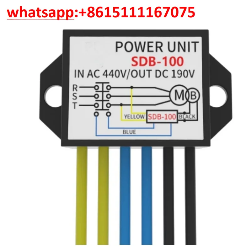 6-Wire SDB-100 Motor Brake Rectifier Power Module, AC440V Input DC190V Output Brake Rectifier Unit For Motor, 4PCS Per Set