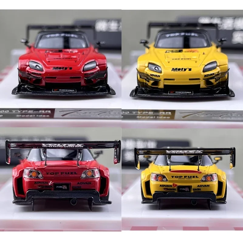 รุ่นIdea 1/64 Honda S2000 AP1 Topการใช้Type-RRโลหะผสมของเล่นมอเตอร์Diecastโลหะชุดของขวัญ