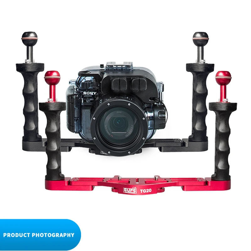 

Supe Scubalamp Diving Camera Housing Handle Tray Bracket Trigger Gopro Tg6 Rx-100 Nauticam Underwater Photography Stabilizer