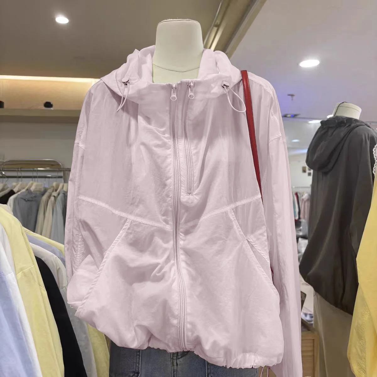 Pink [double zipper design]