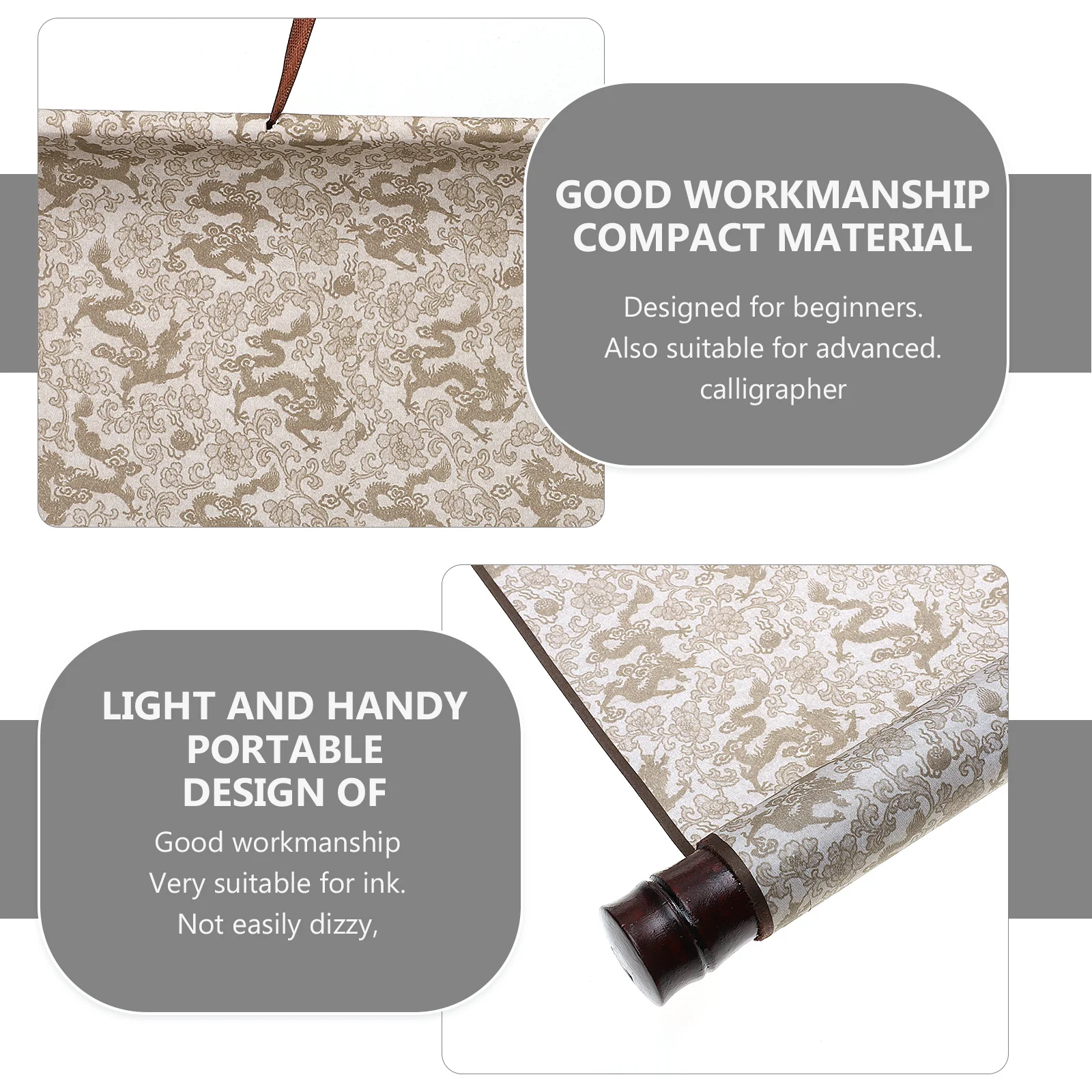 

Blank Painting Scroll Chinese Calligraphy Paper Premium Rice Material Portable Lightweight Storage Suitable Beginners Advanced