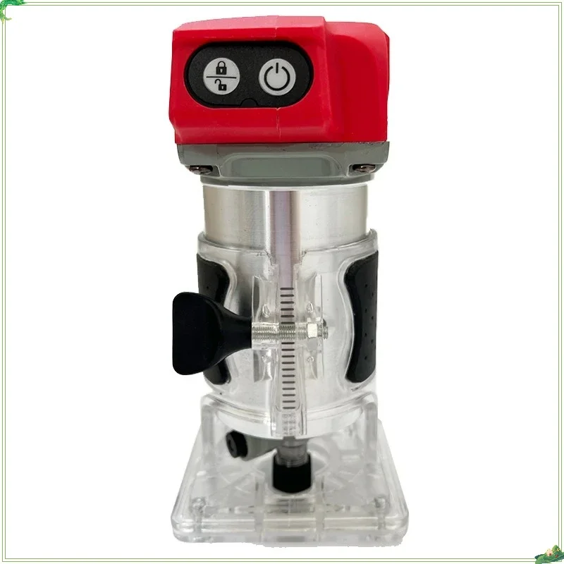 800W Cordless Compact Router 5-Speeds Woodworking Trimming Machine 30000RPM Brushless Electric Trimmer For Milwaukee Battery