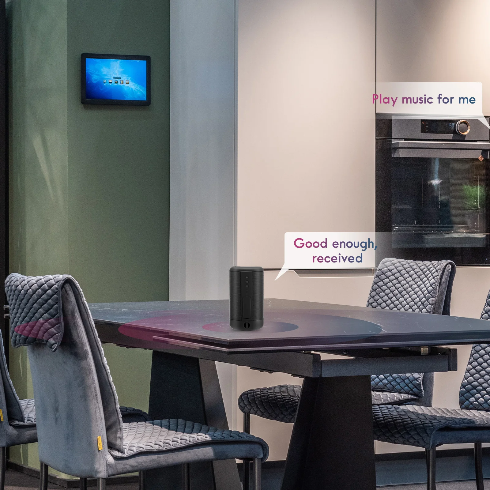 1 قطعة مكبر صوت لاسلكي عالي الطاقة مدمج ومكبر صوت مزدوج تصميم صوت قوي للمنزل والمكتب صندوق مكبر صوت خارجي لسطح المكتب USB