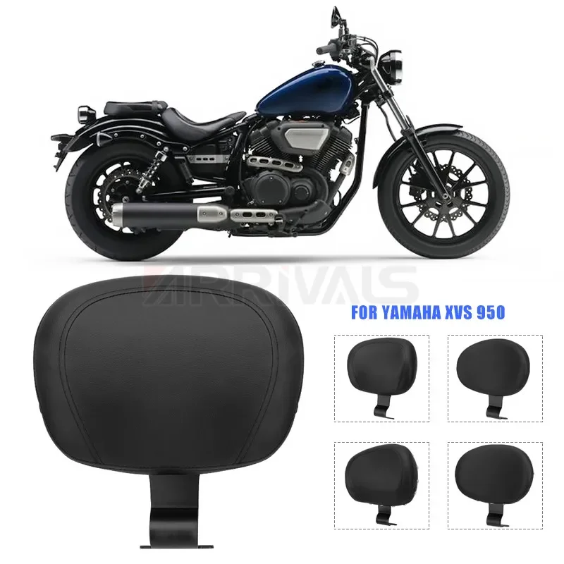 Motorcycle Front Driver Rider Backrest For Yamaha Bolt XV950 XVS950 2013-2019 Rider Sissy Bar Cushion Pad