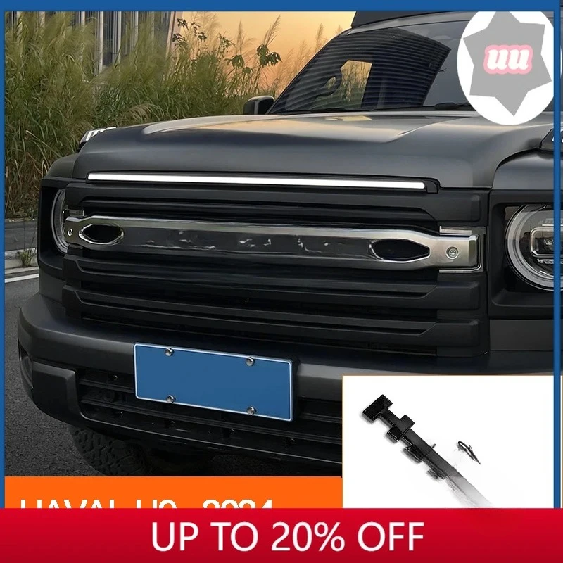 

Car Front Grill Logo Light Badge Emblem Luminous Decorative Light For Great Wall Haval H9 2024 2025