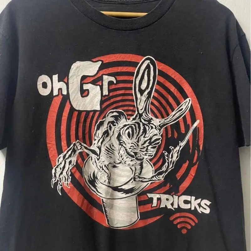 OhGr band big logo tricks T-shirt Unisex Black Cotton All Sizes
