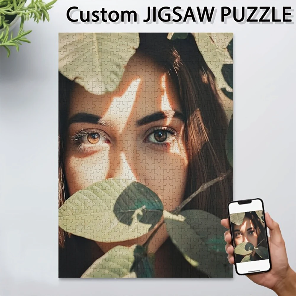 35/300/500/1070pcs Personalized Custom Photo Puzzle Selfie Photo DIY Toy Decoration Collectiable Present