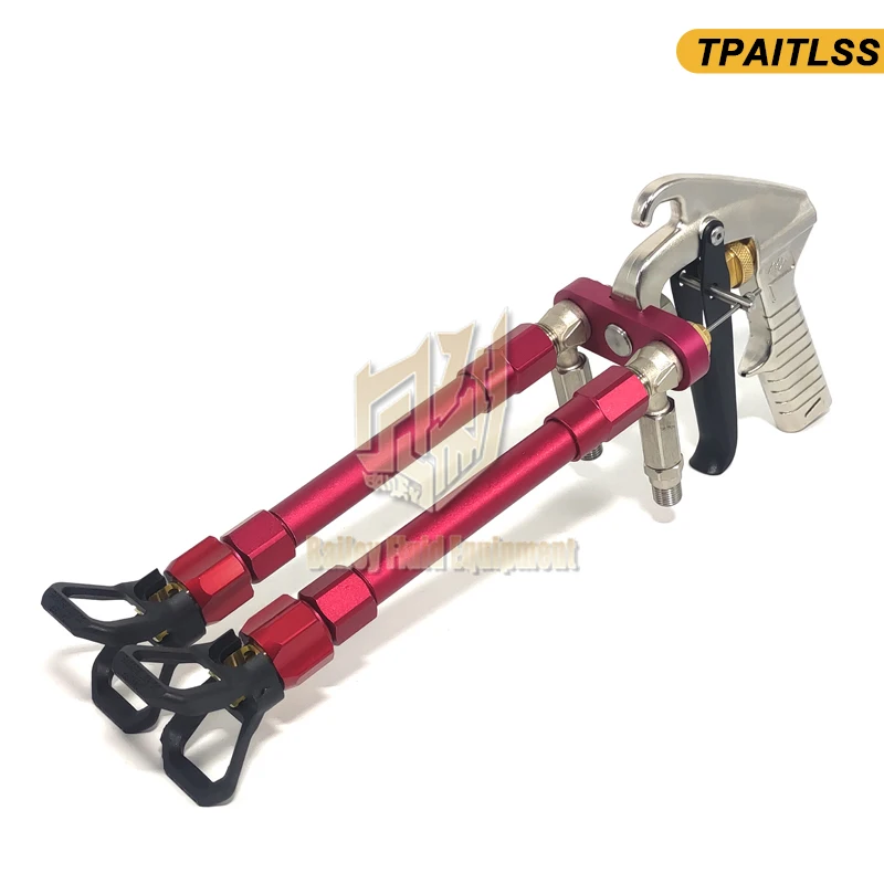 High Quality High Pressure Airless Sprayer Accessories Double-head Spray Gun External Mixing Gun 288420