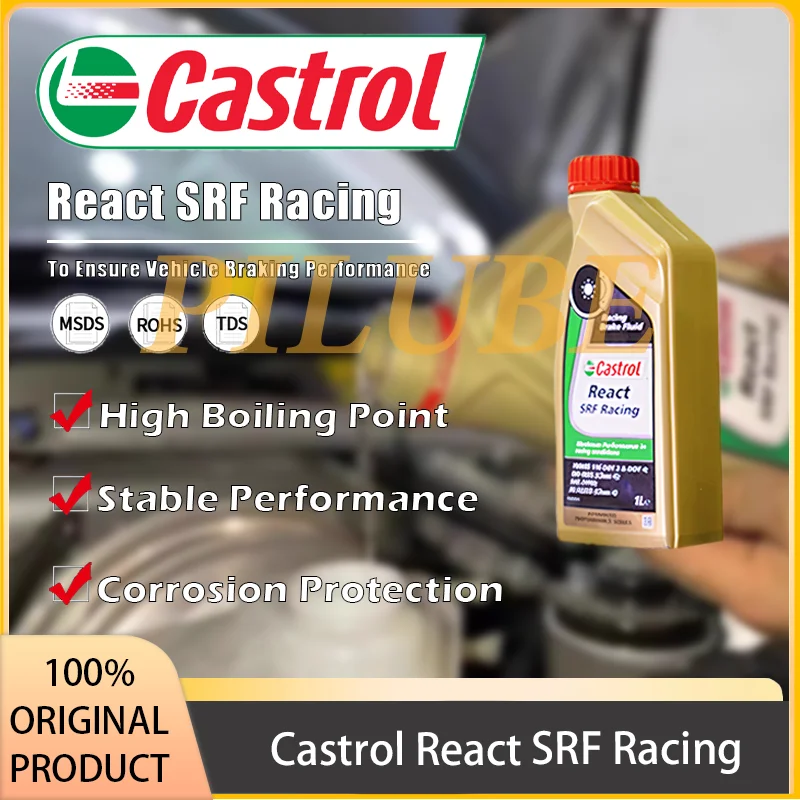 

Castrol React SRF Racing High Performance Brake Fluid Extreme Temperature Stability and Racing Safety Original Product