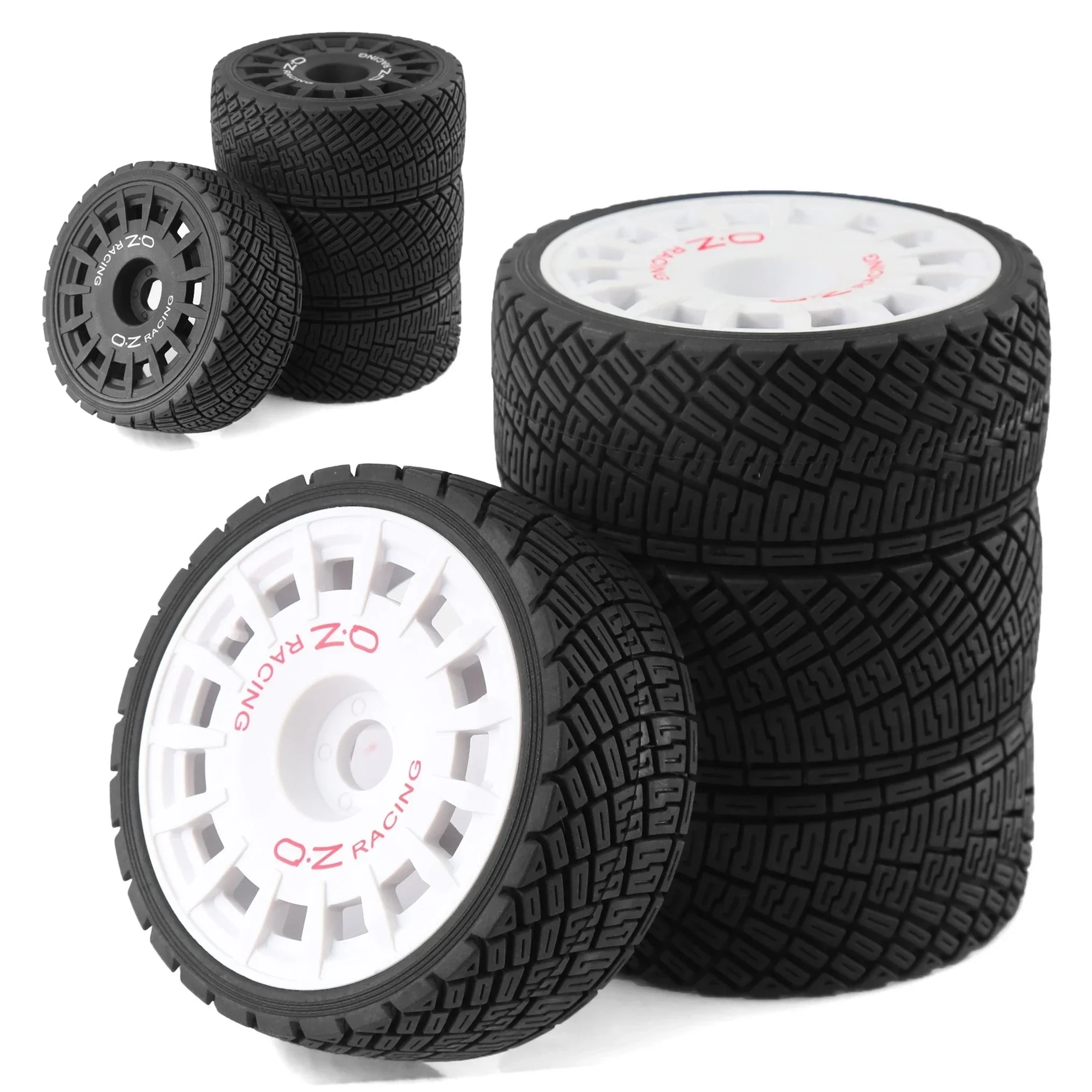 

4pcs 100mm 1/7 1/8 RC Rally Off-Road Buggy Tires Wheel 17mm Hex for ARRMA Traxxas Redcat Team Losi Kyosho HPI WR8 HSP RC Car