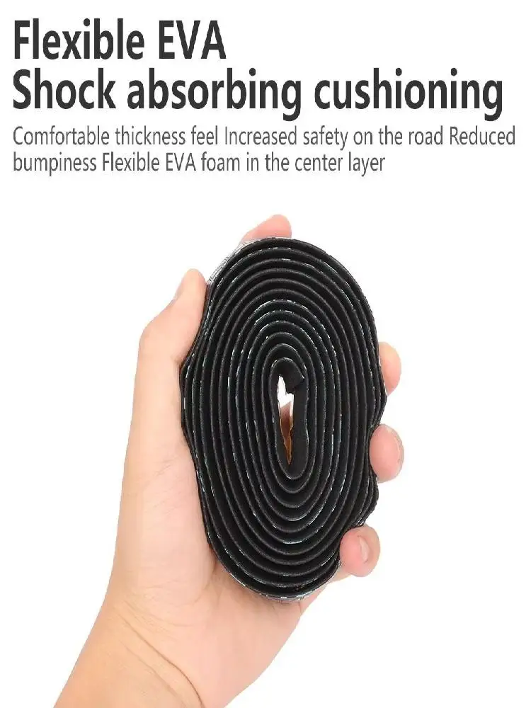 AliExpress NONE PU EVA Bike Handlebar Tape 5 Colors With 2 Plugs Bicycle Handle Belt Straps Shock Absorbing Non-Slip Handle Bar Wrap Straps