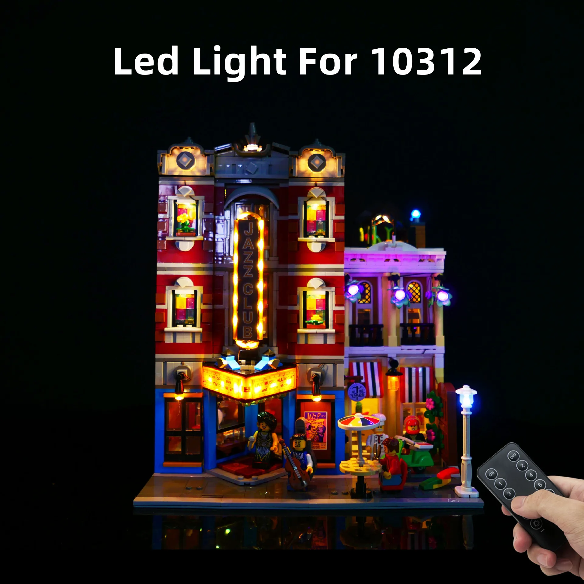 LED Light For 10312 Jazz Club Lamp Building Blocks Bricks  (Not Include Block Model)