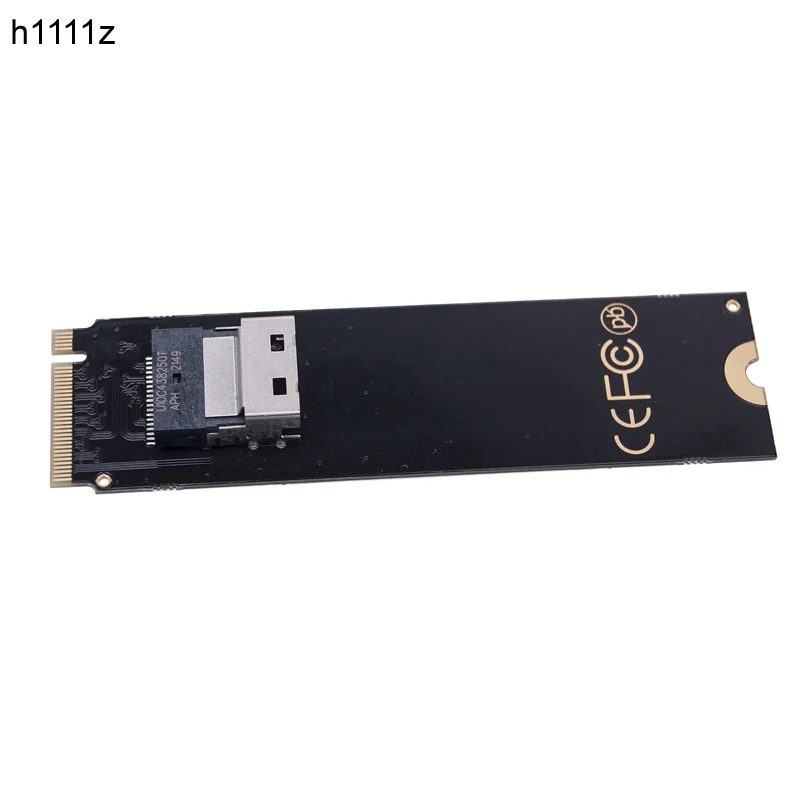 NEW M.2 NVMe to Slimline SAS SFF-8654 Adapter NVME M.2 M Key PCIE X4 to SFF 8654 Converter Riser Card for Intel 750 2.5