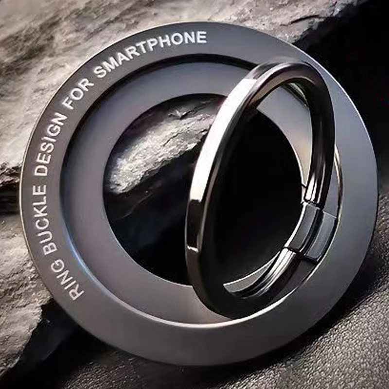 

Mobile Phone Magnetic Holder for Magsafe Metal Finger Ring Folding Strong Magnet Stand Portable Bracket for iPhone 15 16 17 Pro