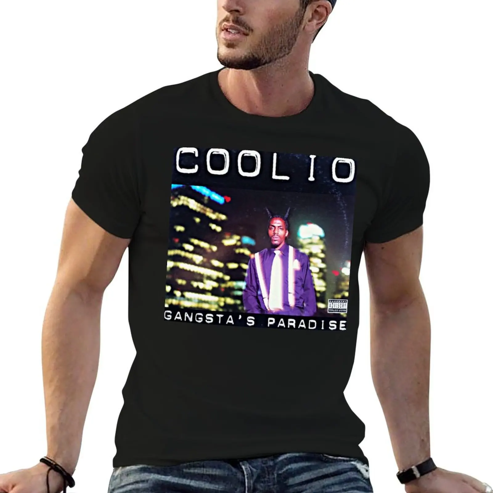 Coolio Gangsta's Paradise T-Shirt tops graphic tee shirt t shirts for men pack
