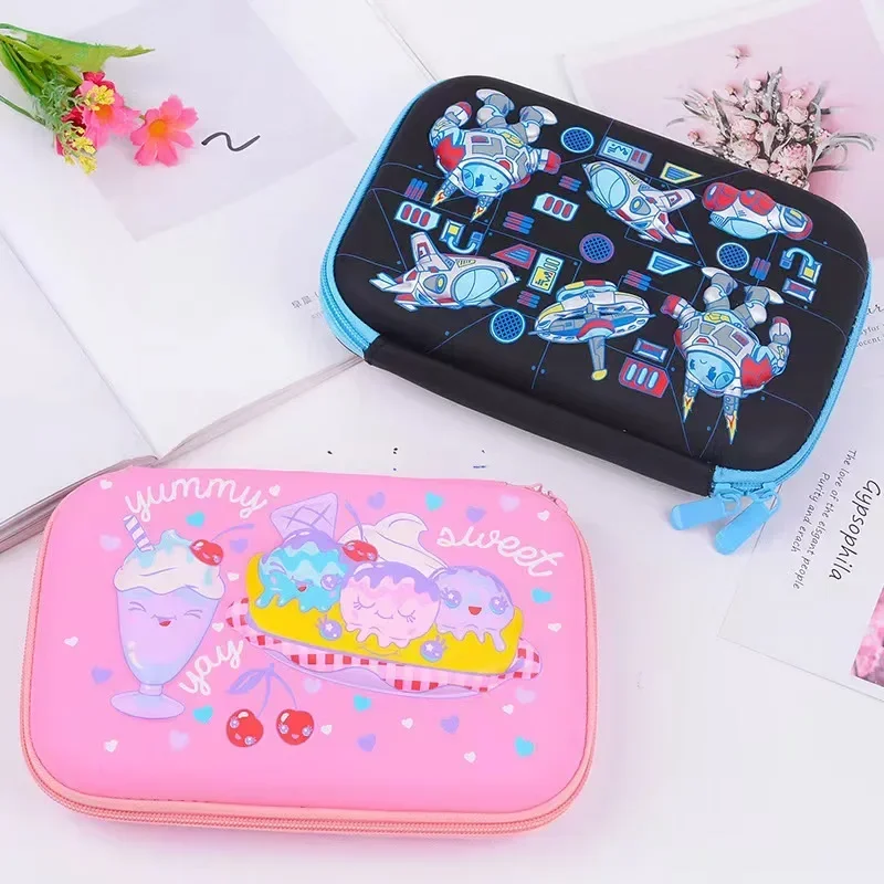 3D Pencil Case Cute Cartoon Large Capacity EVA 3D Hard Case Student Pencil Box Pupil Stationery box Pencil Box Gift