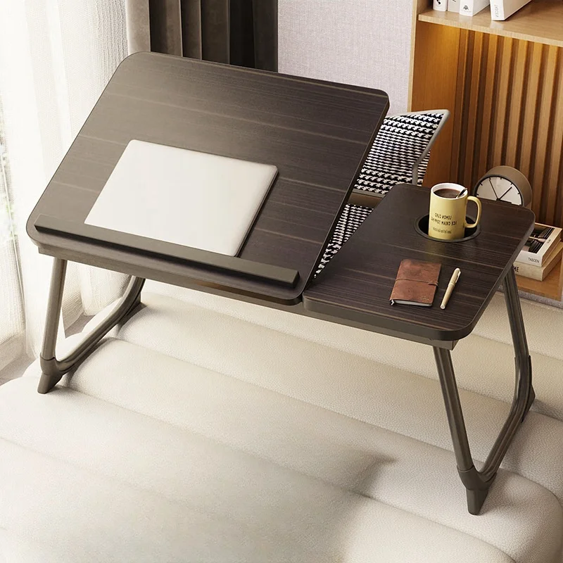 Foldable Small Table, Suitable for Bed and Sofa Gaming Laptop Desk, Adjustable, with IPad Stand,with Cup Holder,Office Furniture