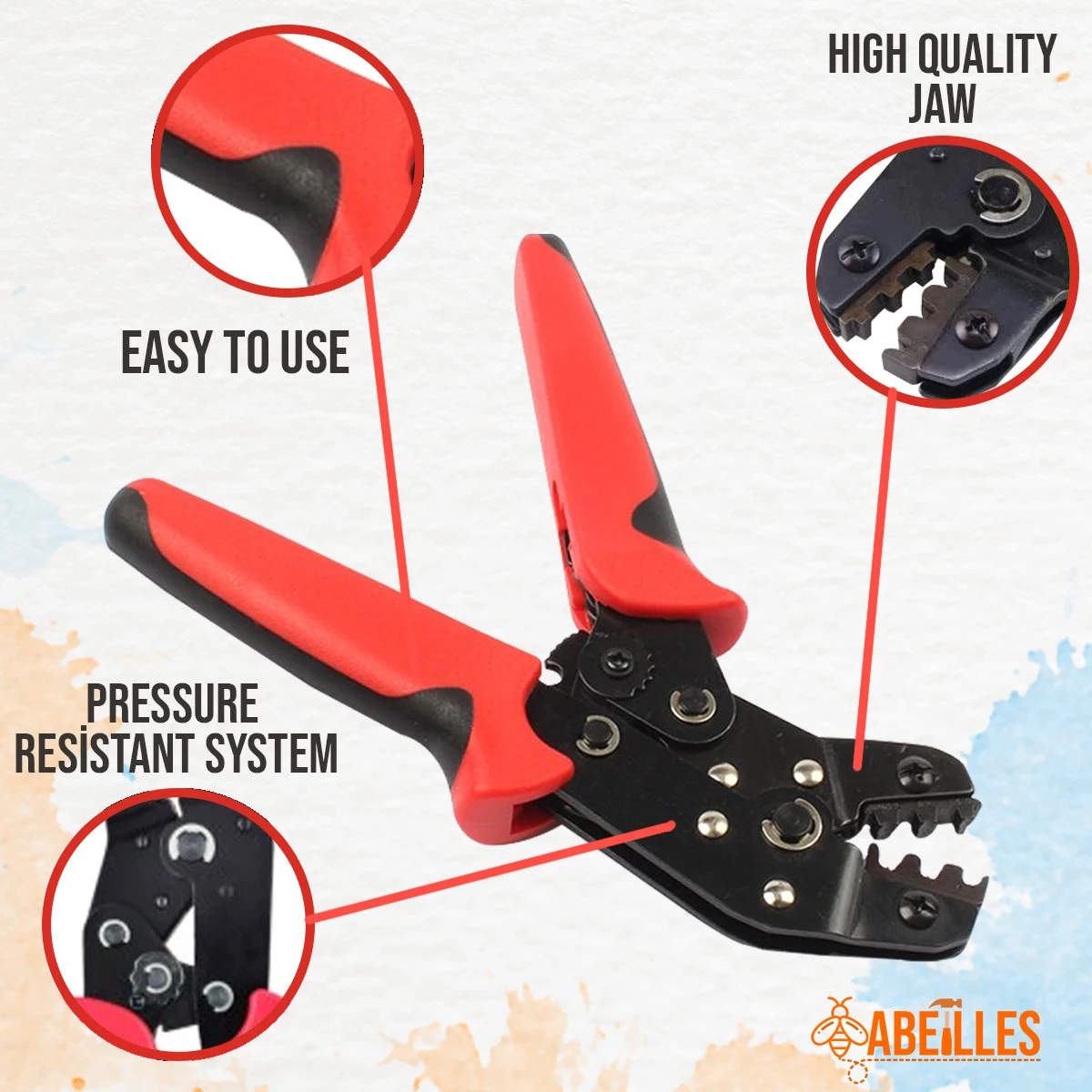 SN-48B Crimping Pliers Terminal Crimper Wire Size 0.5-1.5mm