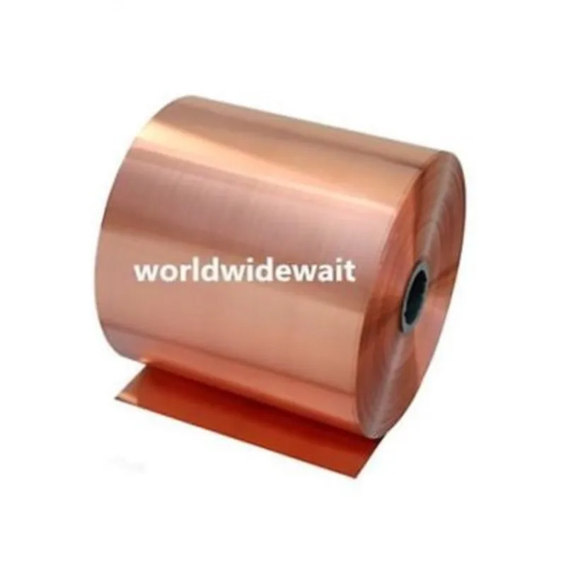 1PC 99.9% Pure Copper Cu Metal Sheet Foil 0.02/0.03/0.04/0.05 x 100 x 1000mm Thickness