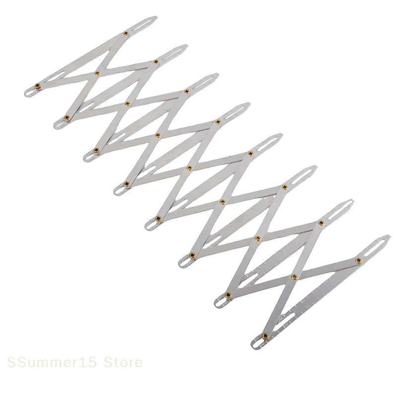【R】Buttonhole Spacer Expanding Crafting Guide Rule Sewing Gauge Equidistant Measuring Marking Tool for Grommet Button Holes