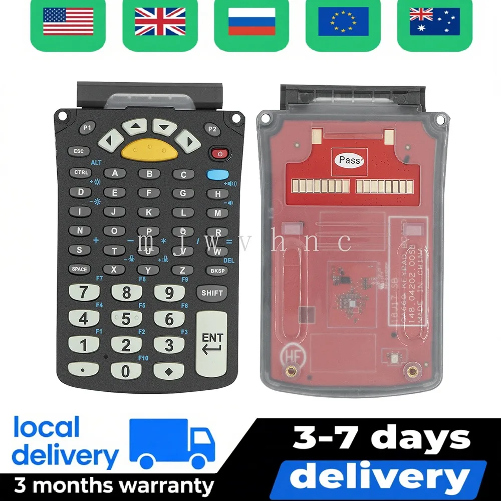 53-Keys Standard Keypad for Symbol Zebra MC9300 MC930B-G Scanner， KYPD-MC9353ANR-01