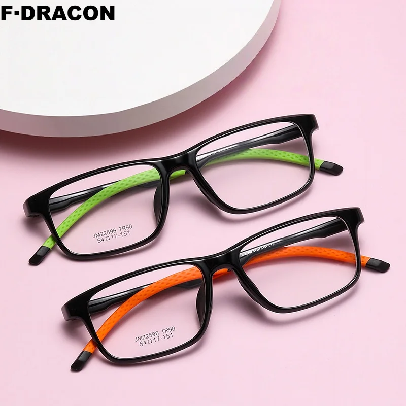 

New Ultra Light TR90 Eyeglass Frame Retro Square Men's And Women's Eyeglass Frame Optical Prescription Frame 22596