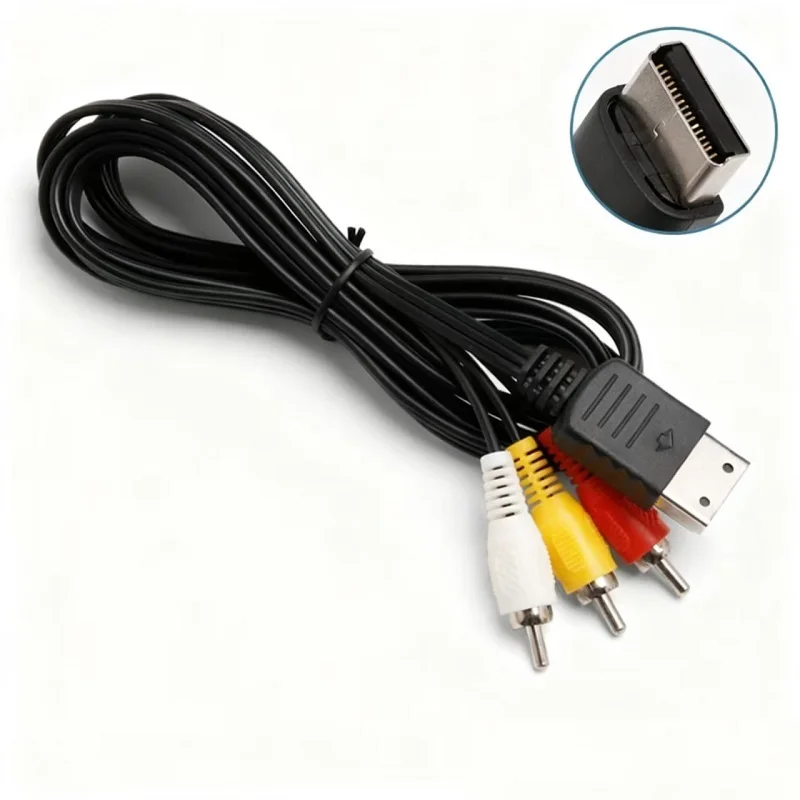 

1.8M Composite AV Audio Video TV Adapter Cable for SEGA Dreamcast RCA Cord for DC