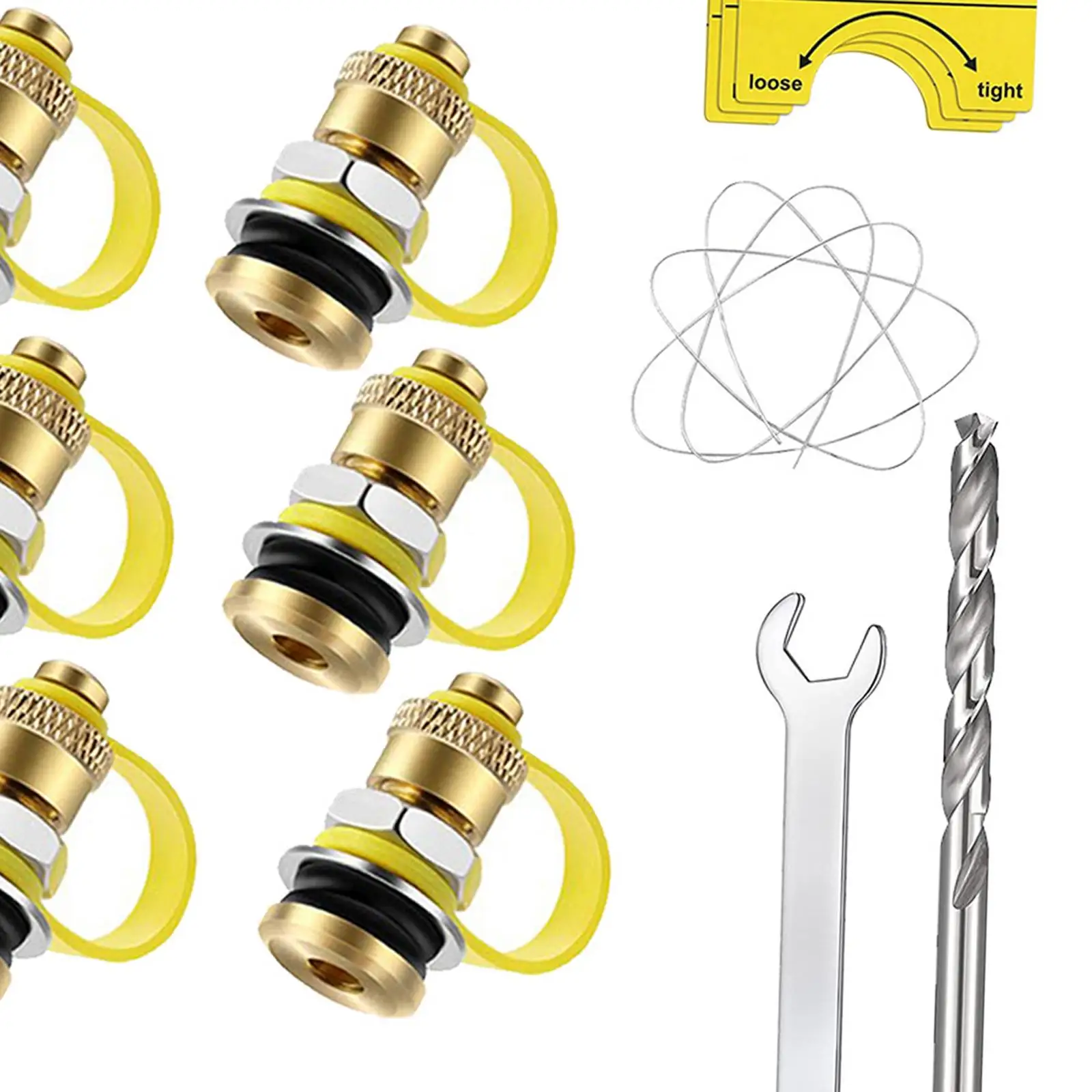 6x Fuel Can Vents Caps Allow Faster Flow Leakproof Replacement Quickly Convenient to Use Brass Gas Can Vent Valve Water Can