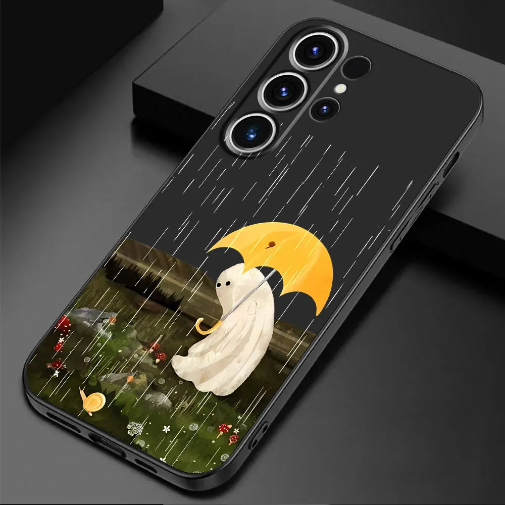 TPU Soft Coque Shockproof Cover Little Ghost Phone Case for Samsung Galaxy S22 Plus S21 5G S20 S23 Ultra S21 FE S24 Ultra S22