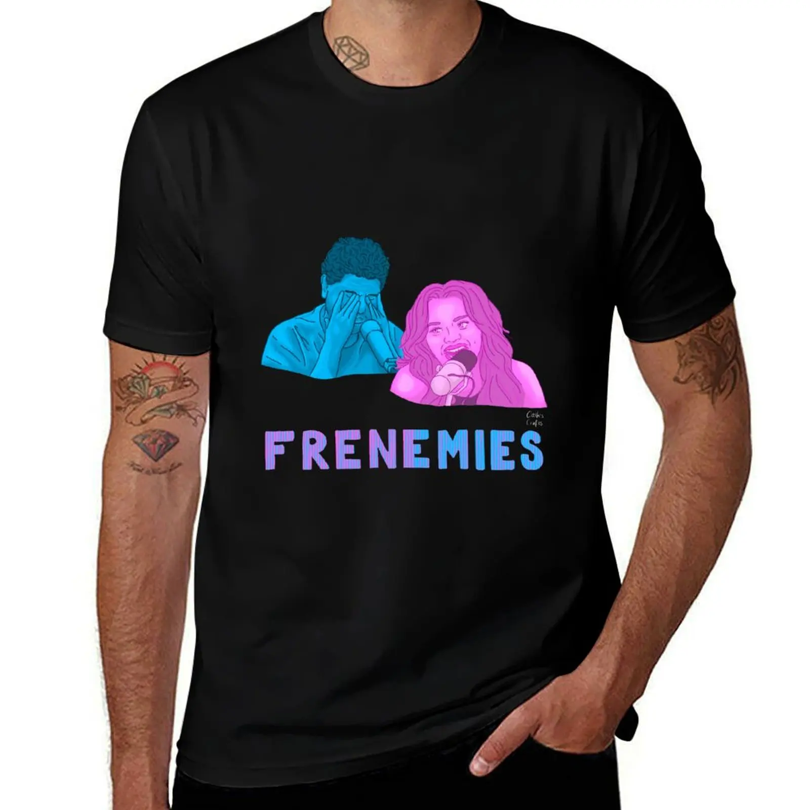 H3 Podcast - Frenemies T-Shirt Active Wear Sports T-Shirt for Men