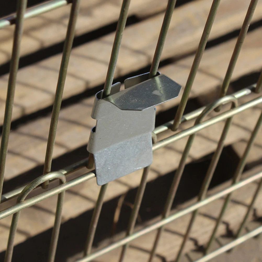 

50Pcs Iron Buckle for Pet Cages Fast Installation Cage Door Lock for Rabbit Bird Quail Poultry Durable Pet Cage Buckle