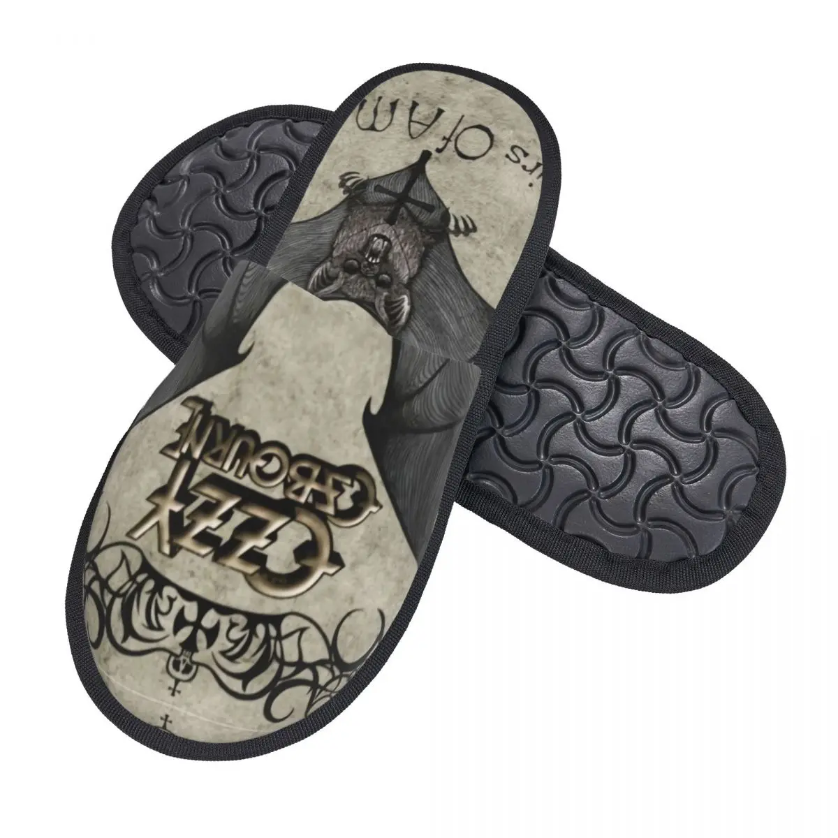 Ozzy Osbourne Prince Of Darkness House Slippers Women Comfy Memory Foam Heavy Metal Band Rock Slip On Spa Slipper Shoes