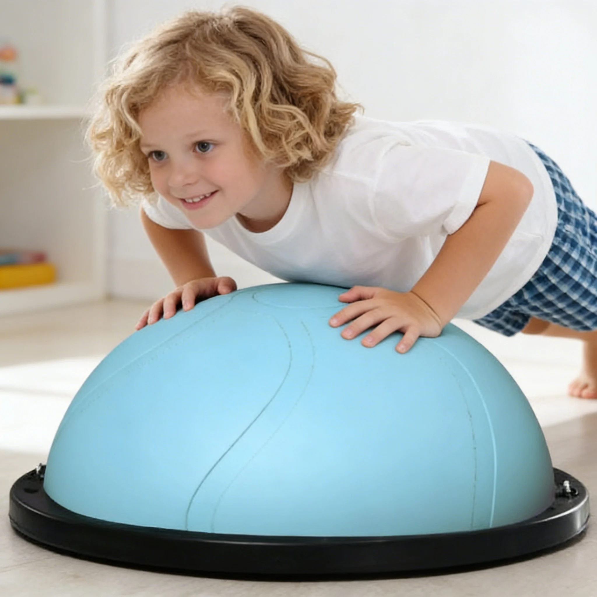

Premium Hot Selling Half Bosu Ball Thickened Bosu Balance Ball for Gym Home Gym Pilates Yoga Fitness Training Equipmentpromote s
