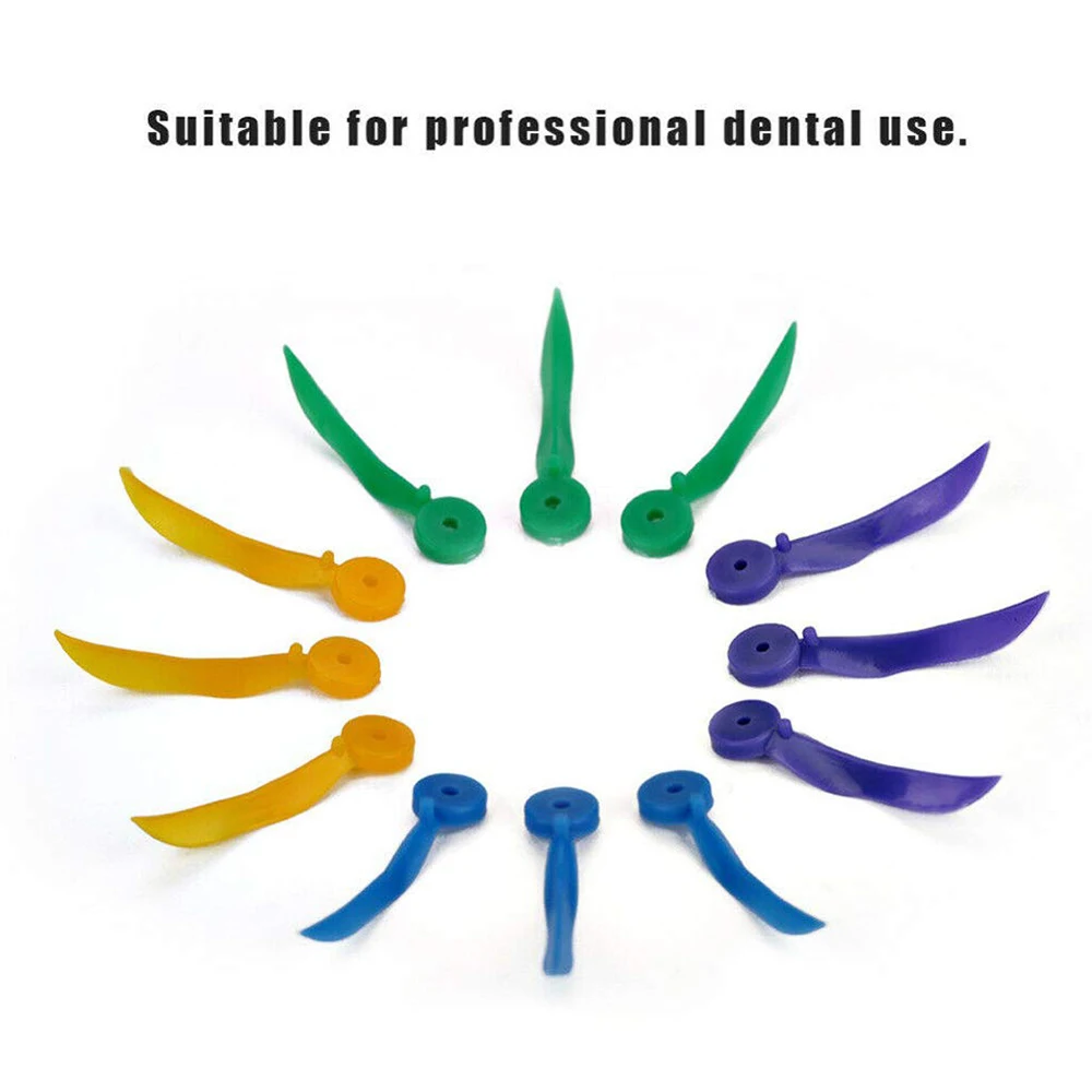 WELL CK 100pcs/lot Dental Disposable Wedge with Hole 4 Sizes Dentist Materials Dentistry Insturment Dental Tools Teeth Wedge