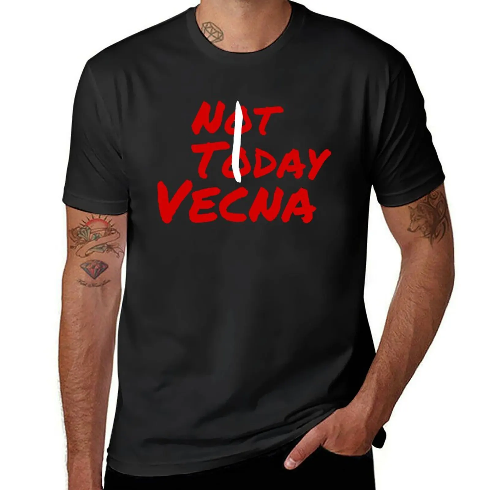 Not Today Vecna T-Shirt plus size tops korean fashion t shirts men