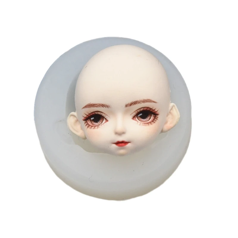 Dolls Face Silicone Mold Fondant Molds DIY Cake Decorating Tools Elf Clay Pottery Moulds Chocolate Gumpaste Molds Baking Tools