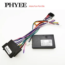 Mini-ISO Wiring Harness CAN BUS Decoder, SWC Retention, Plug and Play 16Pin Android Cable, for Renault Clio MK3 Duster 2010-2014