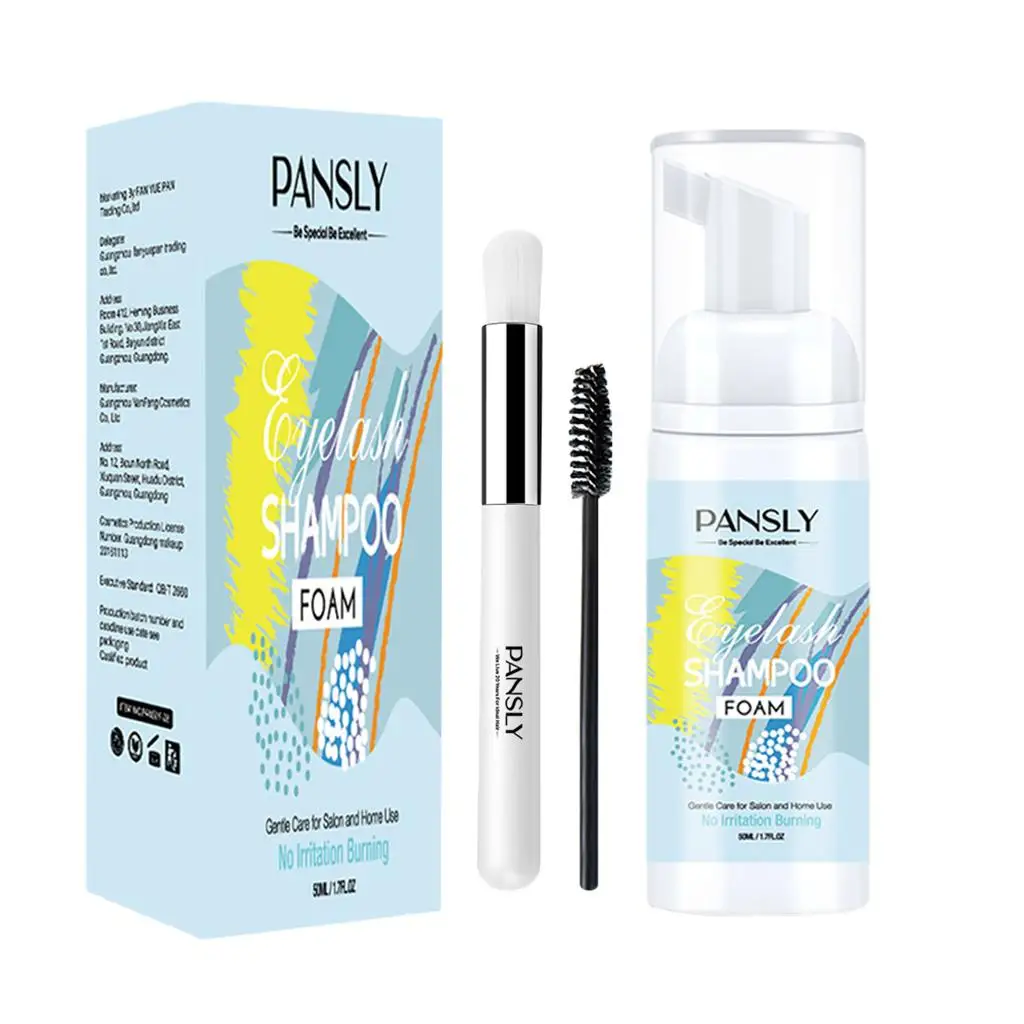 Professional Eyelashes Foam Cleaner Eyelash Extension Cleanser Shampoo Remove Eye Makeup Residue and Mascara