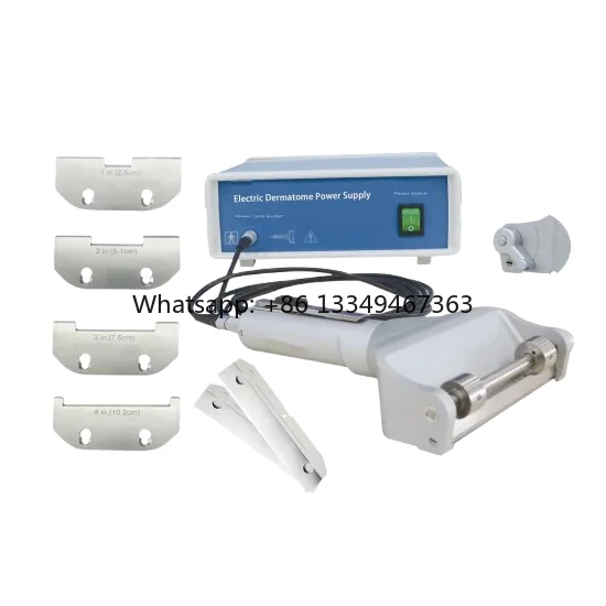 Medical Electric Dermatome Knife Adjustable Surgical Blade 48W Power LED Display for Skin Grafting