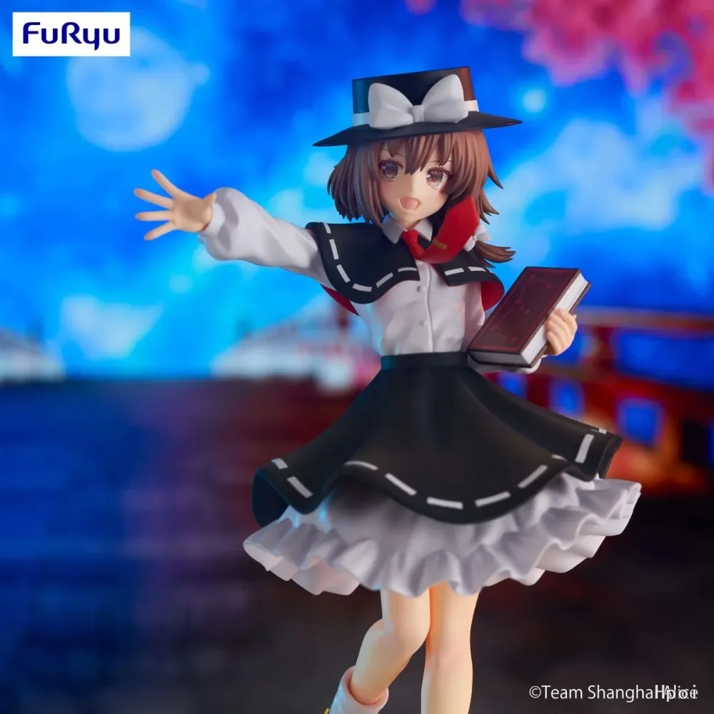 In Stock Original FURYU TouHou Project Maribel Hearn Usami Renko 21cm PVC Anime Character Model Desktop Decoration Toys Gifts