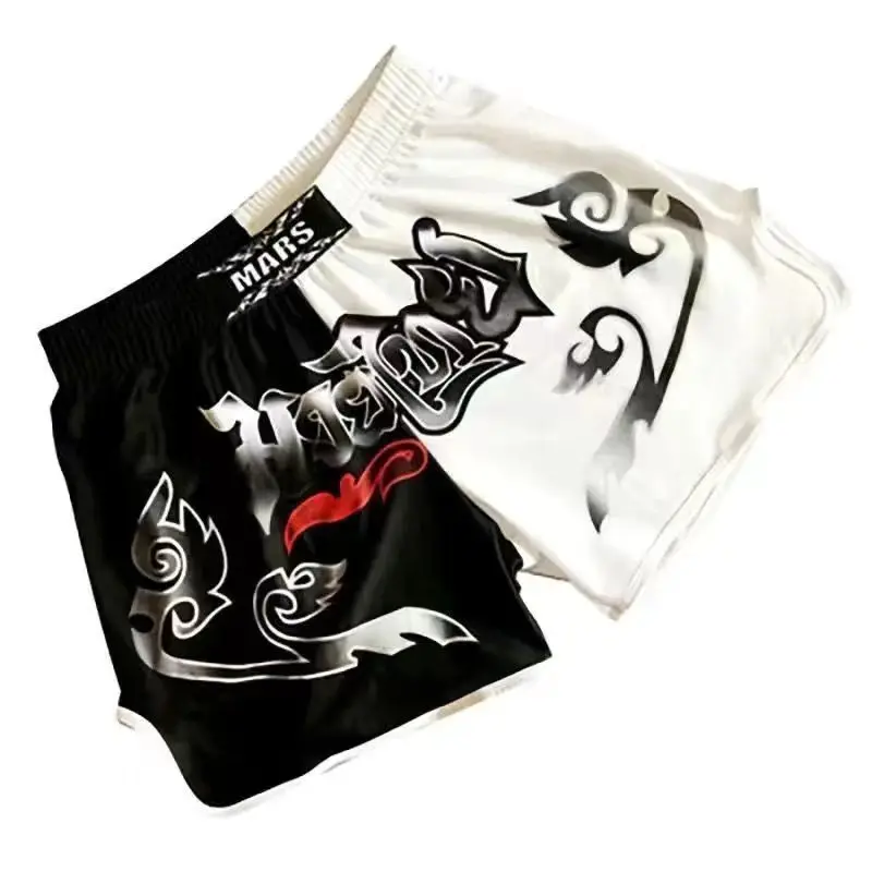 YOKKAO Thai Boxing Shorts Combat MMA Freestyle Fighting Training Fitness Pants Polyester Fiber Youth Summer Straight Leg Trou...