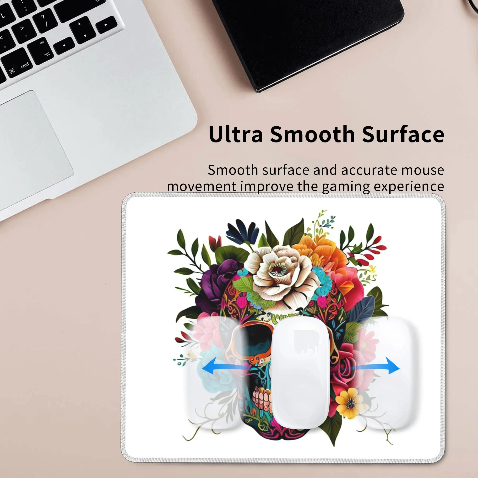Skull Print Horror Skeleton Death Mouse Pad Computer Keyboard Mouse Mat Gamer PC Laptop Desk Mat Office Accessories Table Mats