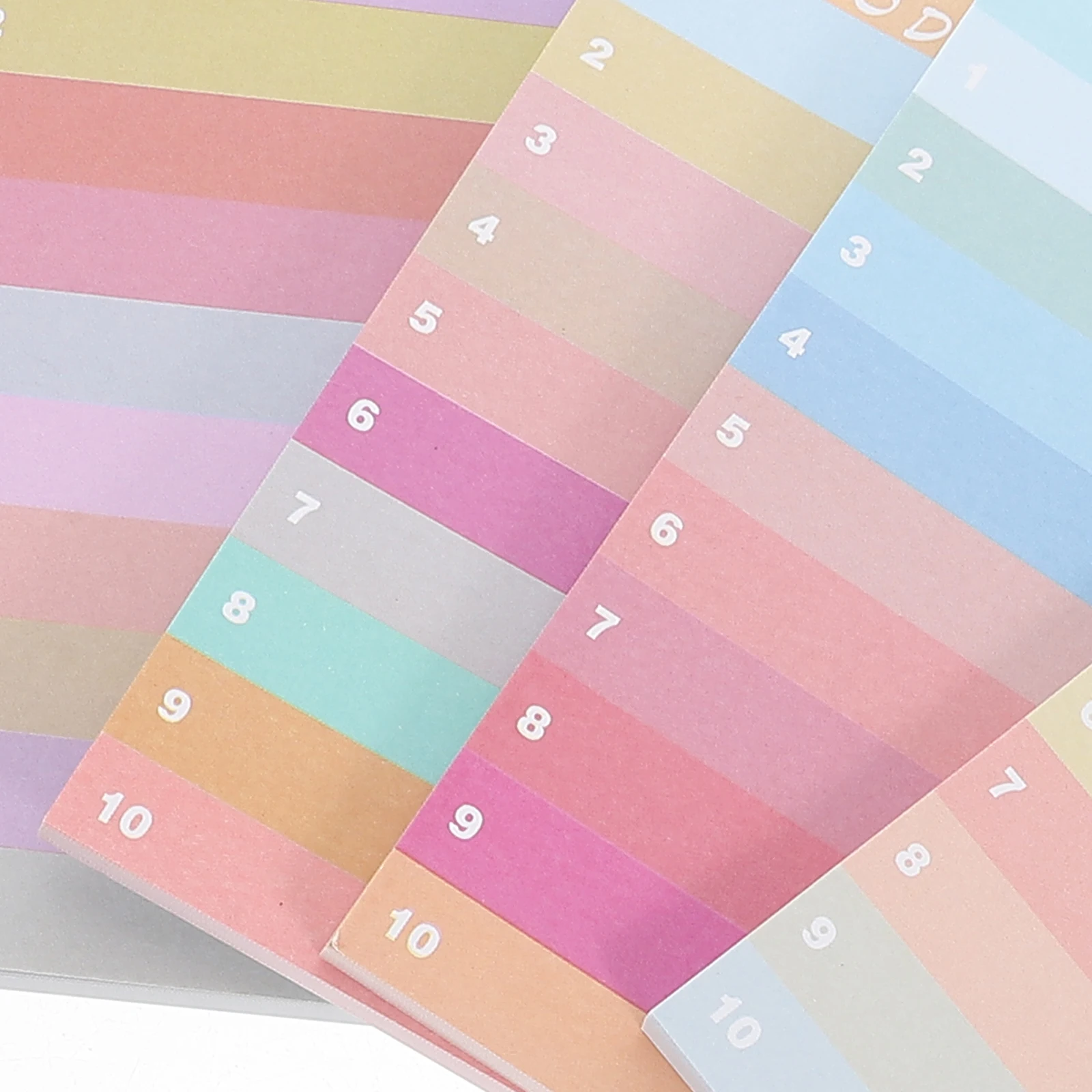 

6 Pcs Color Notepad Memo Stickers Pads School Self-adhesive Self-stick for Desktop Notepads